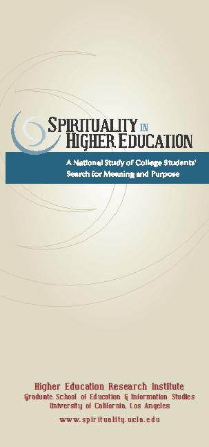 Spirituality & Higher Education Brochure